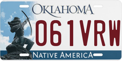 OK license plate 061VRW
