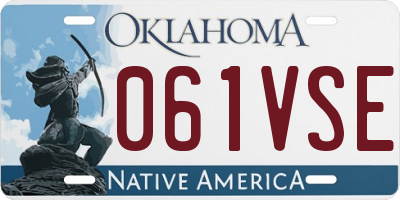 OK license plate 061VSE