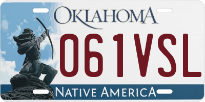 OK license plate 061VSL