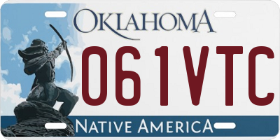OK license plate 061VTC