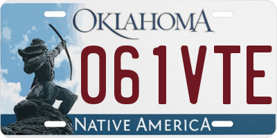 OK license plate 061VTE