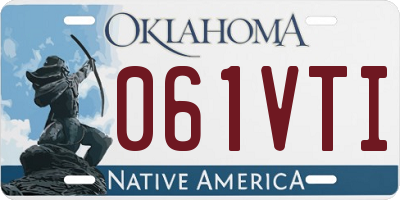 OK license plate 061VTI