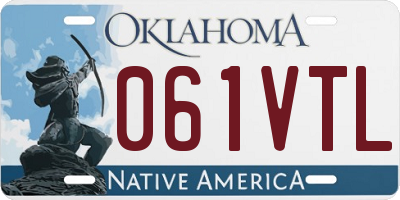 OK license plate 061VTL