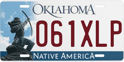 OK license plate 061XLP