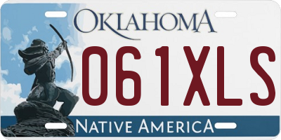 OK license plate 061XLS