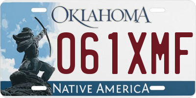 OK license plate 061XMF