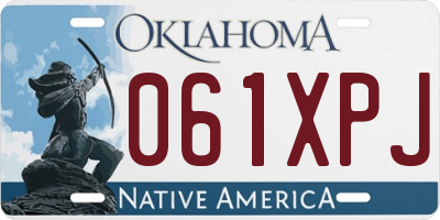 OK license plate 061XPJ