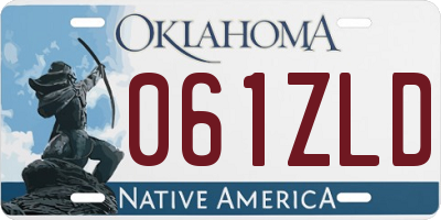 OK license plate 061ZLD
