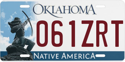 OK license plate 061ZRT