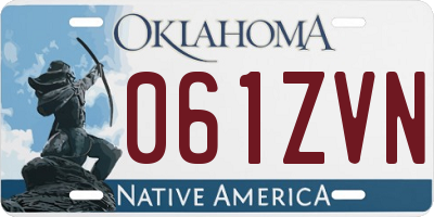 OK license plate 061ZVN