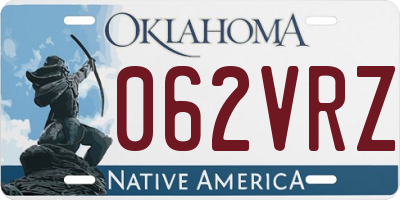 OK license plate 062VRZ
