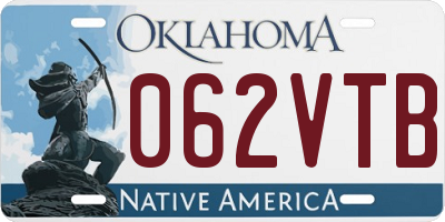 OK license plate 062VTB