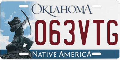 OK license plate 063VTG