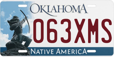 OK license plate 063XMS