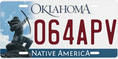 OK license plate 064APV