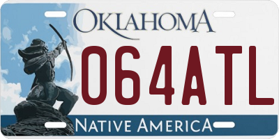 OK license plate 064ATL