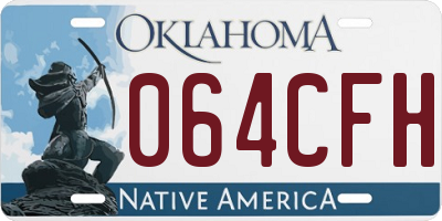 OK license plate 064CFH