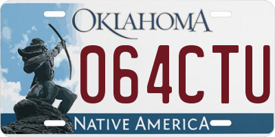 OK license plate 064CTU