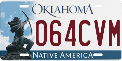 OK license plate 064CVM
