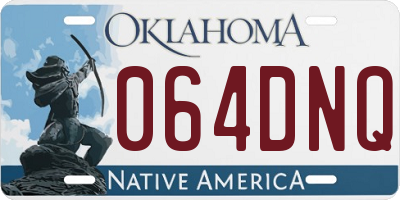 OK license plate 064DNQ