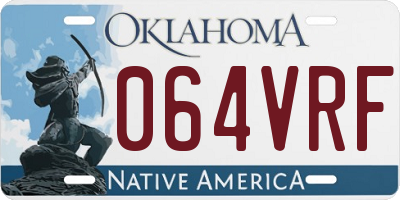 OK license plate 064VRF