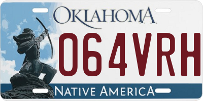 OK license plate 064VRH
