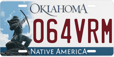 OK license plate 064VRM