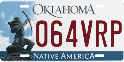 OK license plate 064VRP