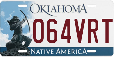 OK license plate 064VRT