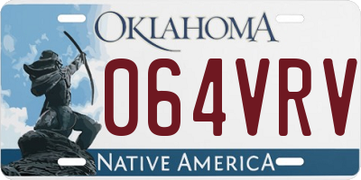 OK license plate 064VRV