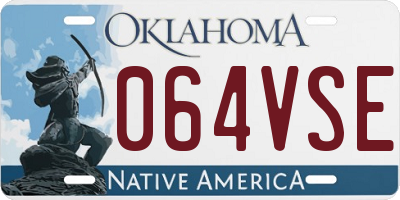 OK license plate 064VSE