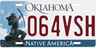 OK license plate 064VSH