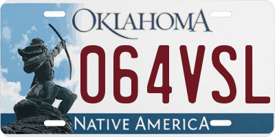 OK license plate 064VSL