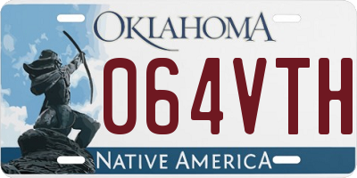 OK license plate 064VTH
