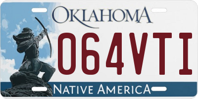 OK license plate 064VTI