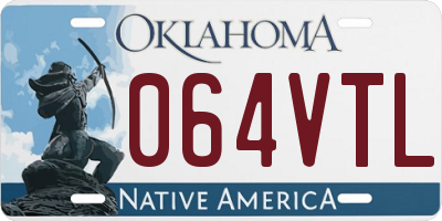 OK license plate 064VTL