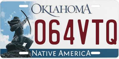 OK license plate 064VTQ