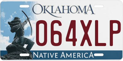 OK license plate 064XLP