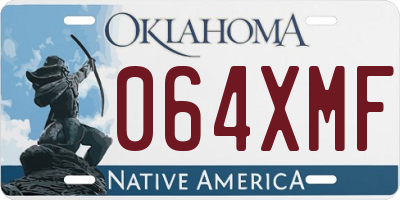 OK license plate 064XMF