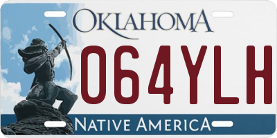OK license plate 064YLH