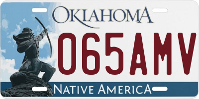 OK license plate 065AMV