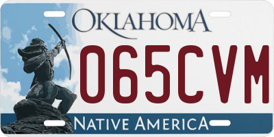 OK license plate 065CVM