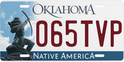 OK license plate 065TVP