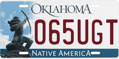 OK license plate 065UGT