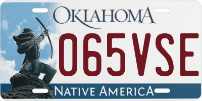 OK license plate 065VSE