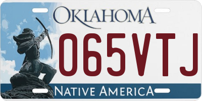 OK license plate 065VTJ
