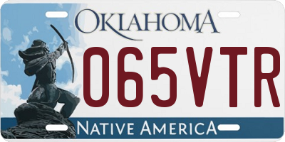 OK license plate 065VTR