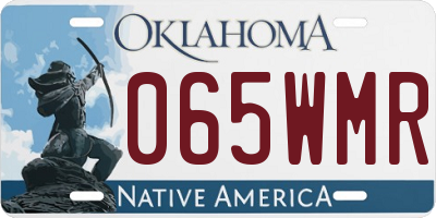 OK license plate 065WMR