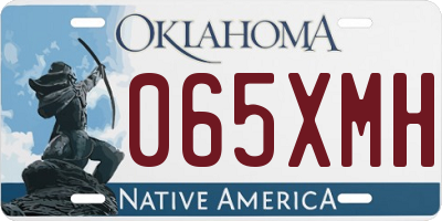 OK license plate 065XMH