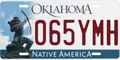 OK license plate 065YMH